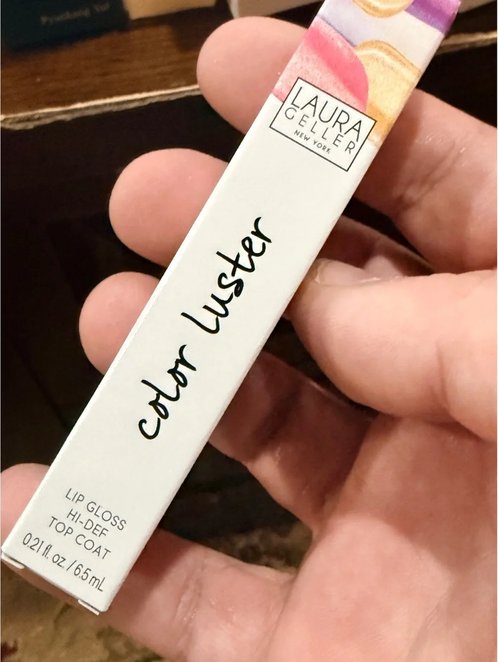 Laura Geller Color Luster Lip Gloss Hi-Def Top Coat Amethyst Glaze
